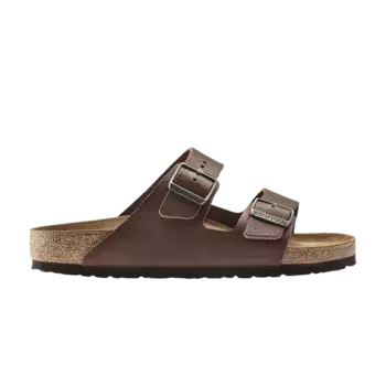 Кроссовки Birkenstock Arizona Leather Vintage Wood Roast, коричневый