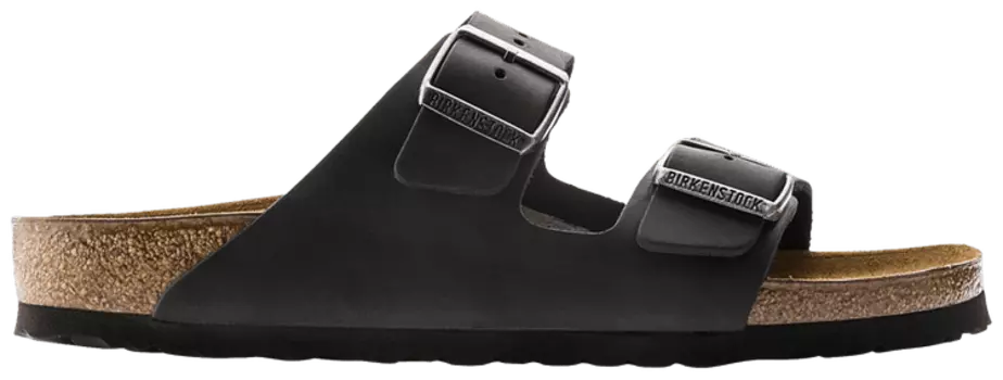 Кроссовки Birkenstock Arizona Oiled Leather 'Black', черный