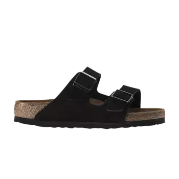 Кроссовки Birkenstock Arizona Soft Footbed Suede Black, черный