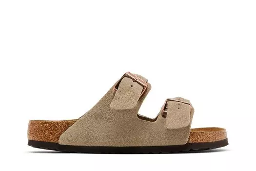 Кроссовки Birkenstock Arizona Suede Taupe, желто-коричневый