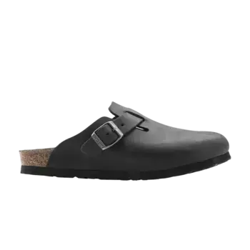 Сабо Birkenstock Boston Oiled Leather Black, черный