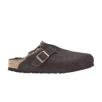 Кроссовки Birkenstock Boston Shearling Suede Mocha, коричневый