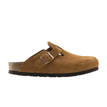Кроссовки Birkenstock Boston Soft Footbed Suede Mink, желто-коричневый