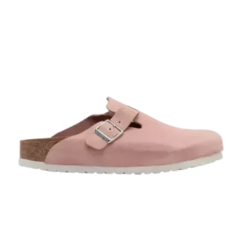 Кроссовки Birkenstock Boston Soft Footbed Suede Pink Clay, розовый
