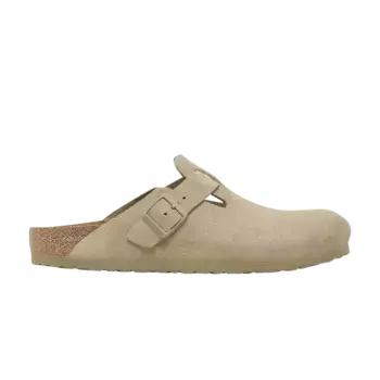 Кроссовки Birkenstock Boston Suede Leather Faded Khaki, желто-коричневый
