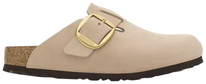 Кроссовки Birkenstock Wmns Boston Big Buckle Nubuck Narrow 'Sandcastle', кремовый
