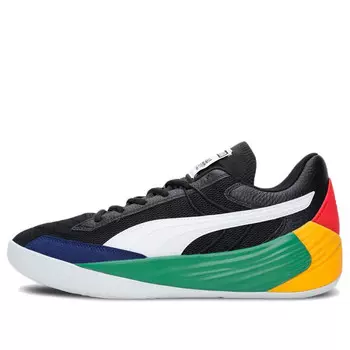 Кроссовки black fives x fusion nitro 'black amazon green' Puma, черный