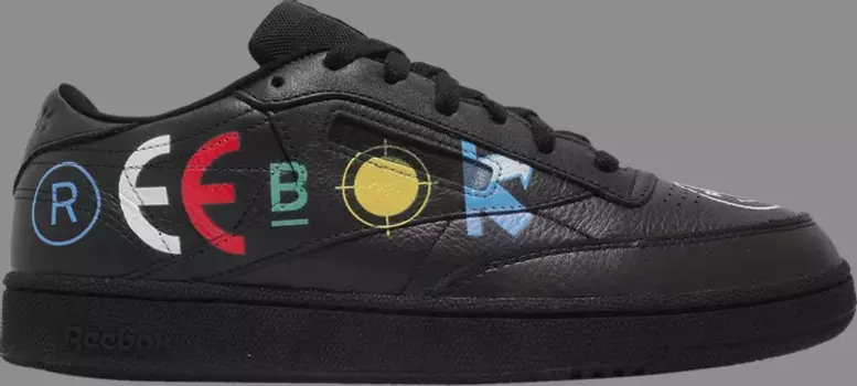 Кроссовки blackeyepatch x club c 85 'black' Reebok, черный