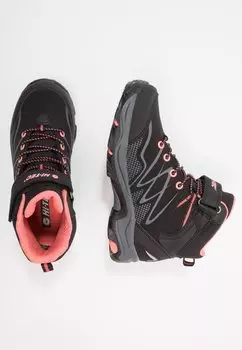 Кроссовки BLACKOUT MID WP UNISEX HI-TEC, цвет black/pink