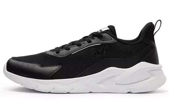 Кроссовки Blade Running Shoes Men Low-top Obsidian Black / 361 Degrees White 361°