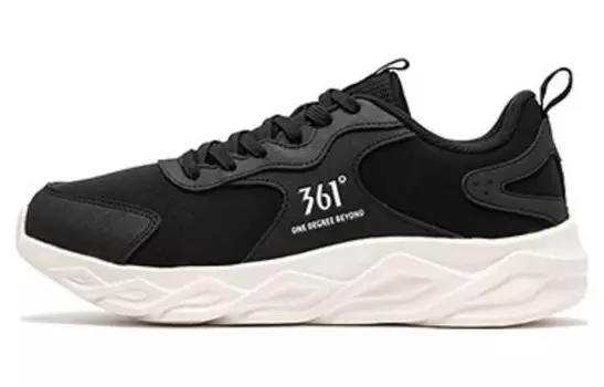 Кроссовки Blade Running Shoes Men Low-top Black/White 361°