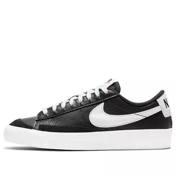 Кроссовки blazer low '77 'black white' Nike, черный