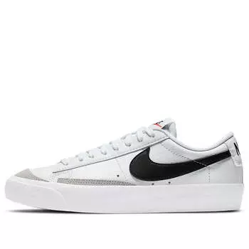 Кроссовки blazer low '77 'white black' Nike, черный