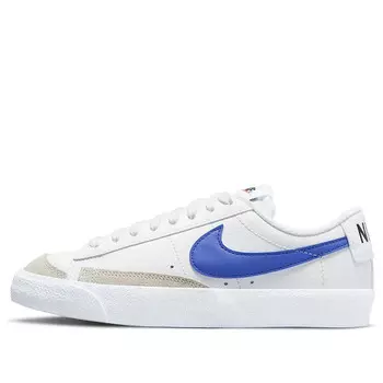 Кроссовки blazer low '77 'white chlorophyll medium blue' Nike, белый