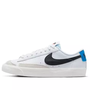 Кроссовки blazer low '77 'white light photo blue' Nike, белый