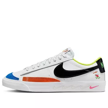 Кроссовки blazer low '77 'white multi' Nike, белый