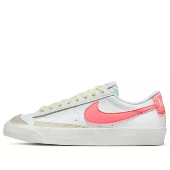 Кроссовки blazer low '77 'white pink gaze' Nike, белый
