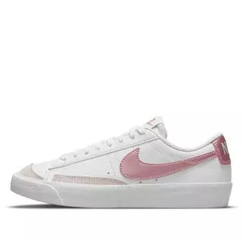 Кроссовки blazer low '77 'white pink glaze' Nike, белый