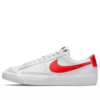Кроссовки blazer low '77 'white team orange' Nike, белый