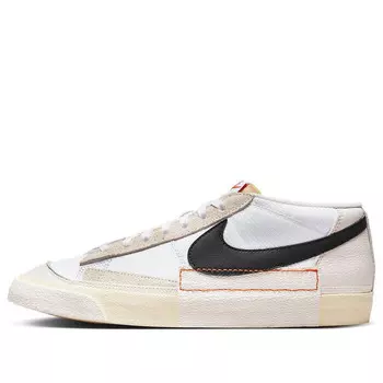 Кроссовки blazer low pro club 'white black' Nike, белый
