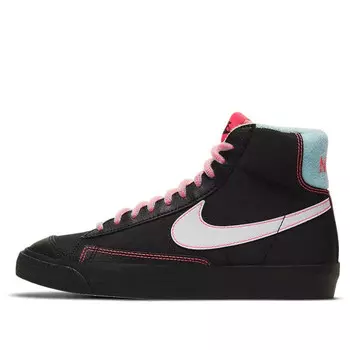Кроссовки blazer mid '77 'black atomic pink' Nike, черный
