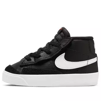 Кроссовки blazer mid '77 'black suede' Nike, черный