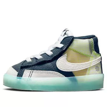 Кроссовки blazer mid '77 'move to zero - armory navy' Nike, зеленый