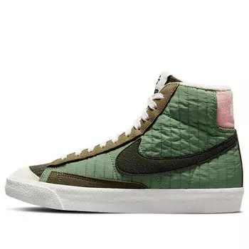 Кроссовки blazer mid '77 'oil green' Nike, зеленый
