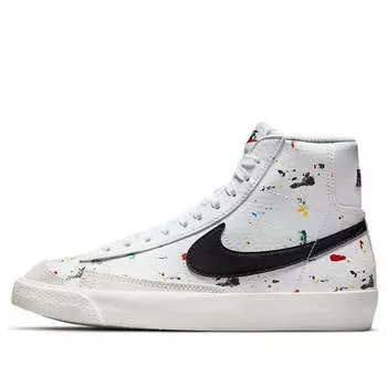 Кроссовки blazer mid '77 'paint splatter' Nike, белый