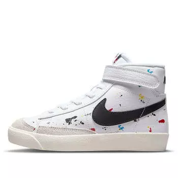 Кроссовки blazer mid '77 'paint splatter' Nike, белый
