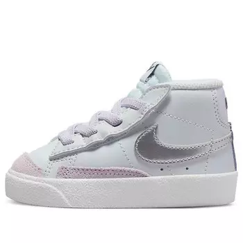 Кроссовки blazer mid '77 'platinum grape metallic silver' Nike, белый