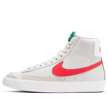 Кроссовки blazer mid '77 'platinum tint bright crimson' Nike, серый