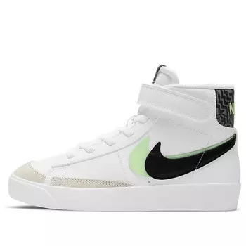 Кроссовки blazer mid '77 se 'double swoosh - white vapor green' Nike, черный