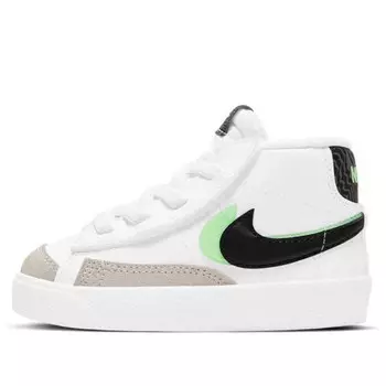 Кроссовки blazer mid '77 se 'double swoosh - white vapor green' Nike, белый