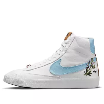 Кроссовки blazer mid '77 se 'indigo' Nike, белый