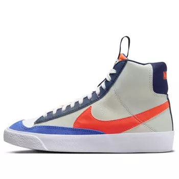 Кроссовки blazer mid '77 se 'midnight navy team orange' Nike, белый