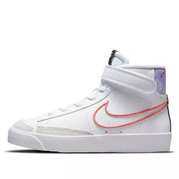 Кроссовки blazer mid '77 se 'playful branding - white' Nike, белый
