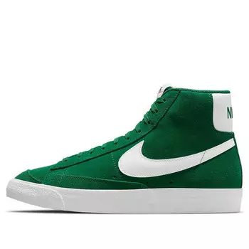 Кроссовки blazer mid '77 suede 'pine green' Nike, зеленый