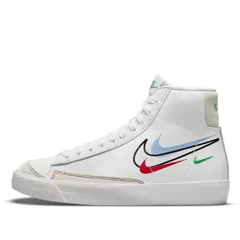 Кроссовки blazer mid '77 'swoosh pack' Nike, белый