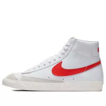 Кроссовки blazer mid '77 vintage 'habanero red' Nike, белый