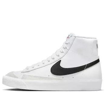 Кроссовки blazer mid '77 'white black' Nike, белый