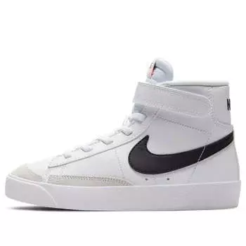 Кроссовки blazer mid '77 'white black' Nike, белый