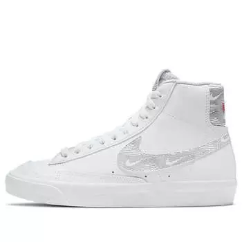 Кроссовки blazer mid '77 'white logo print' Nike, белый