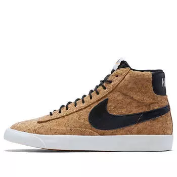 Кроссовки blazer mid 'cork' Nike, коричневый