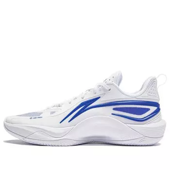 Кроссовки блестят на корте Li-Ning, белый