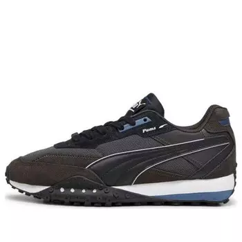 Кроссовки blktop rider pop 'dark coal black' Puma, черный
