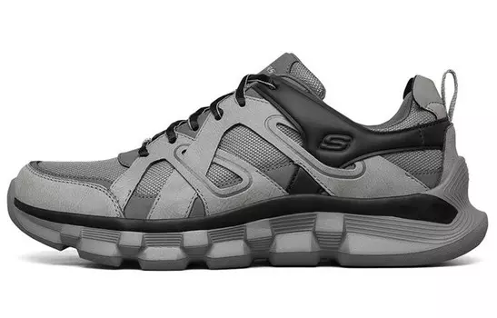 Кроссовки Block Running Shoes Men Low-top Grey Skechers