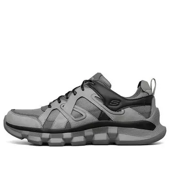 Кроссовки blockside sport shoes grey Skechers, серый
