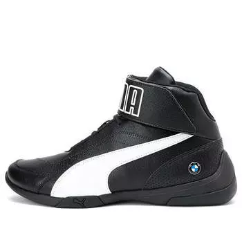 Кроссовки bmw m motorsport kart cat iii mid 'black white' Puma, черный