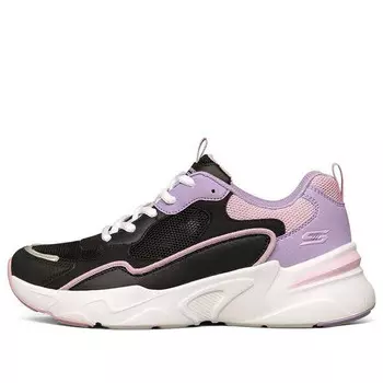 Кроссовки bob's bamina low-top black/purple Skechers, черный